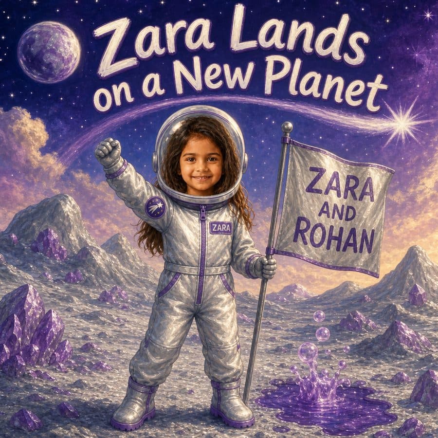 Cover of “Zara Lands on a New Planet”