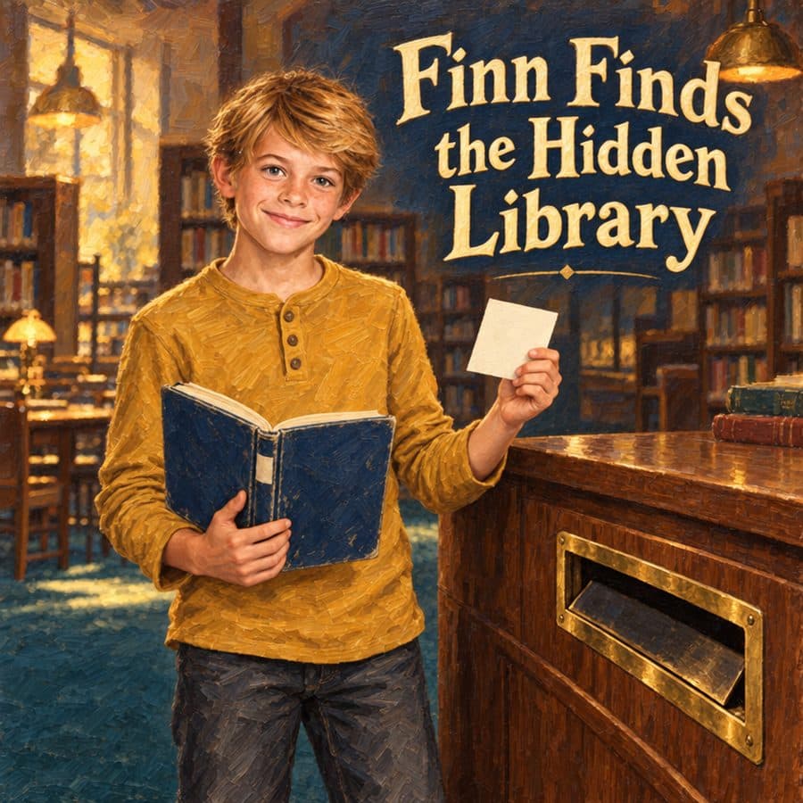 Cover of “Finn Finds the Hidden Library”